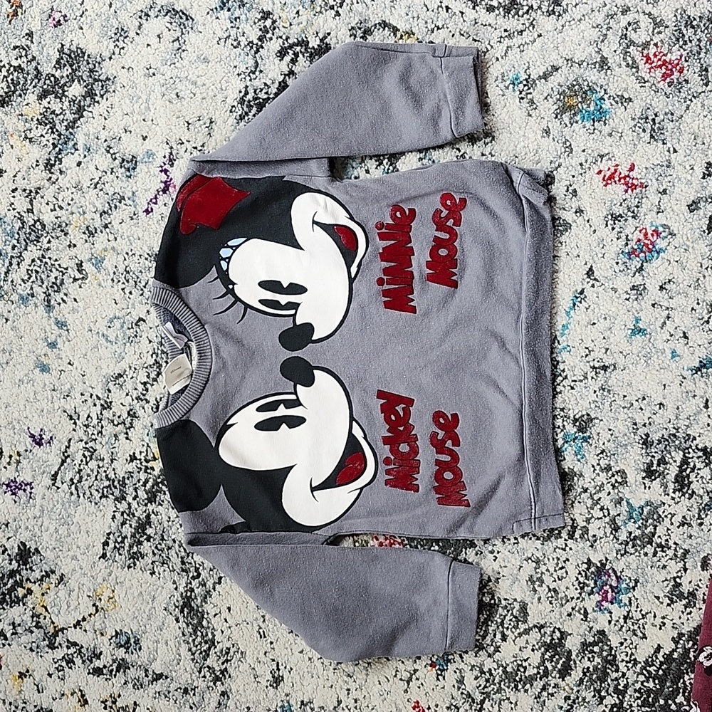 Zara Mickey Mouse Minnie Mouse Sweatshirt